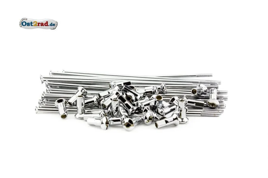 Speichensatz org. Kleeblatt M4 121mm passend für MZ ES ETS TS ETZ chrom Speichensatz org. Kleeblatt M4 121mm passend für MZ ES ETS TS ETZ chrom