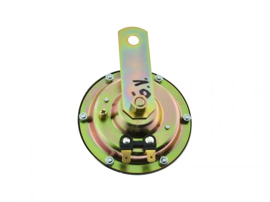 Hupe Jawa 6V goldene Pal-Plakette innen schwarz Hupe Jawa 6V goldene Pal-Plakette innen schwarz