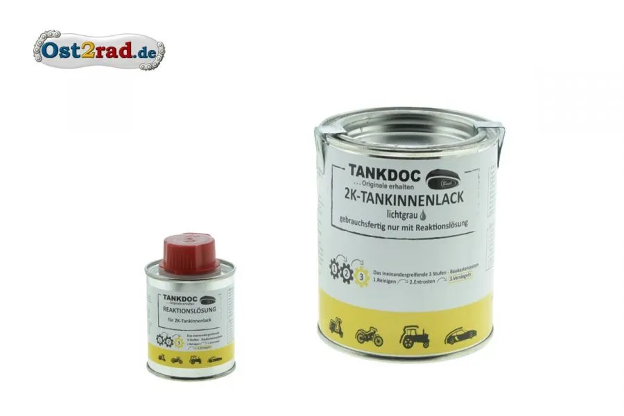 2K-Tanksiegellack inkl. Reaktionslösung, Inhalt 375g 2K-Tanksiegellack inkl. Reaktionslösung, Inhalt 375g