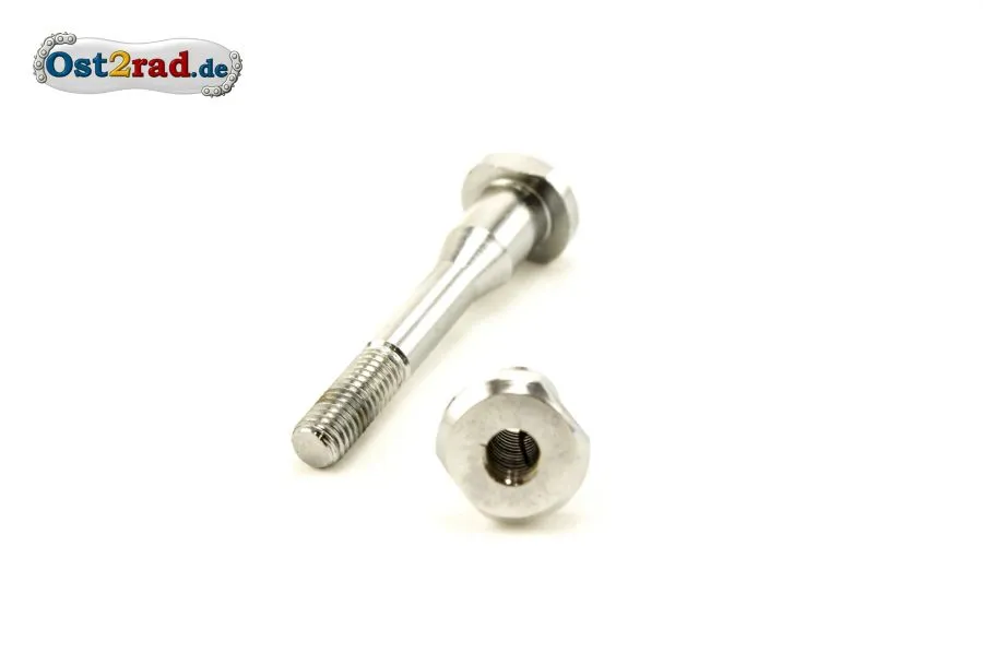Set Gelenkbolzen mit Mutter Hinterradrahmen SR1 SR2 CHROM Set Gelenkbolzen mit Mutter Hinterradrahmen SR1 SR2 CHROM