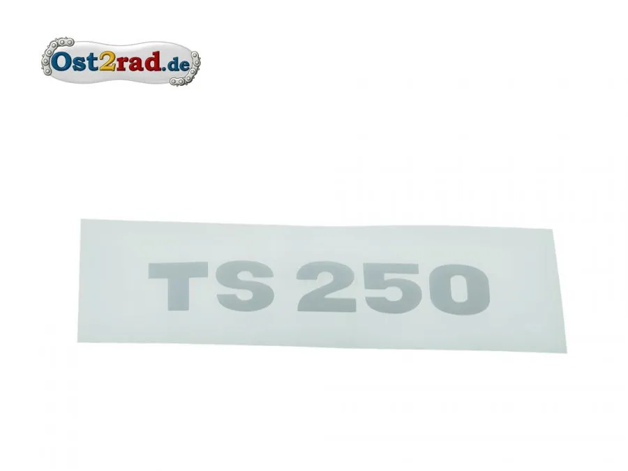 Aufkleber Deckel Sitzbank TS 250 silber Aufkleber Deckel Sitzbank TS 250 silber