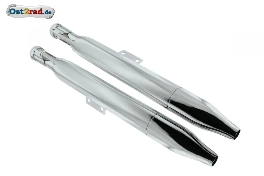 Auspuff Paar Jawa CZ 125 175 Typ 355 356 Zigarre - Import Auspuff Paar Jawa CZ 125 175 Typ 355 356 Zigarre - Import