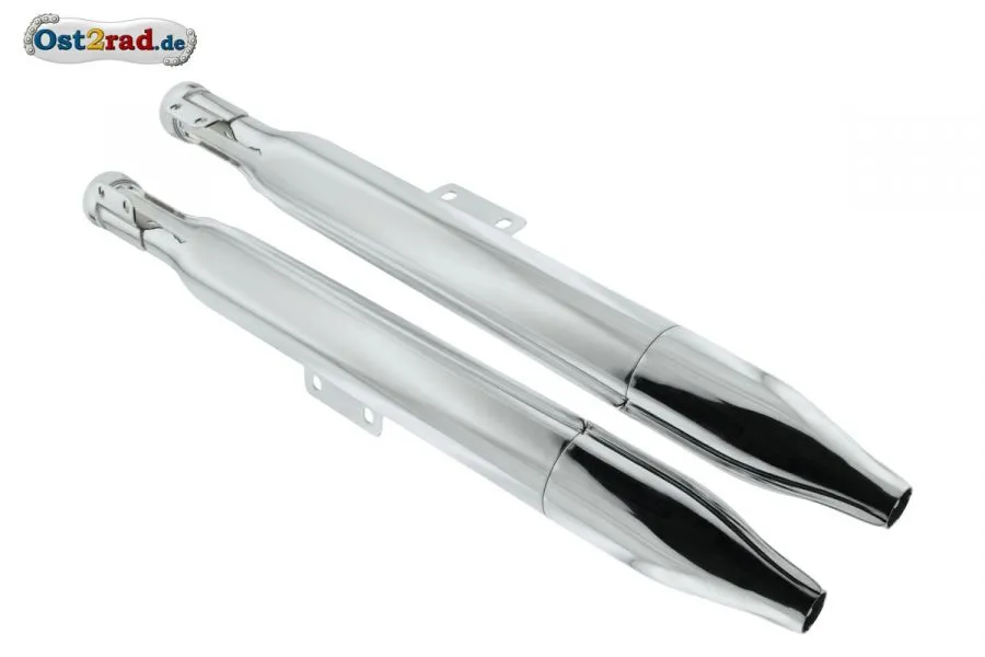 Auspuff Paar Jawa CZ 125 175 Typ 355 356 Zigarre - tschechisch Auspuff Paar Jawa CZ 125 175 Typ 355 356 Zigarre - tschechisch