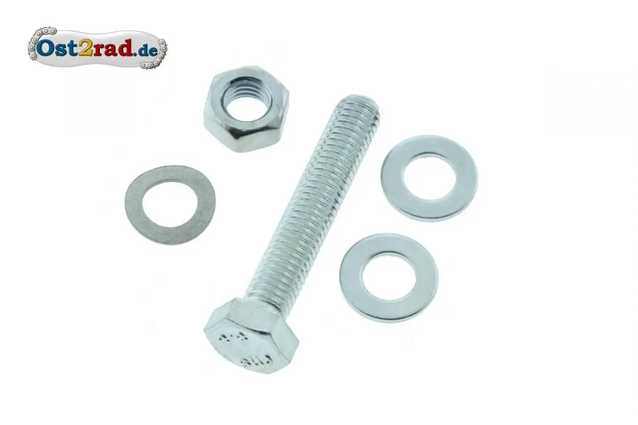 Befestigungs Set Auspuffhalter am Rahmen allen MZ Modellen Befestigungs Set Auspuffhalter am Rahmen allen MZ Modellen