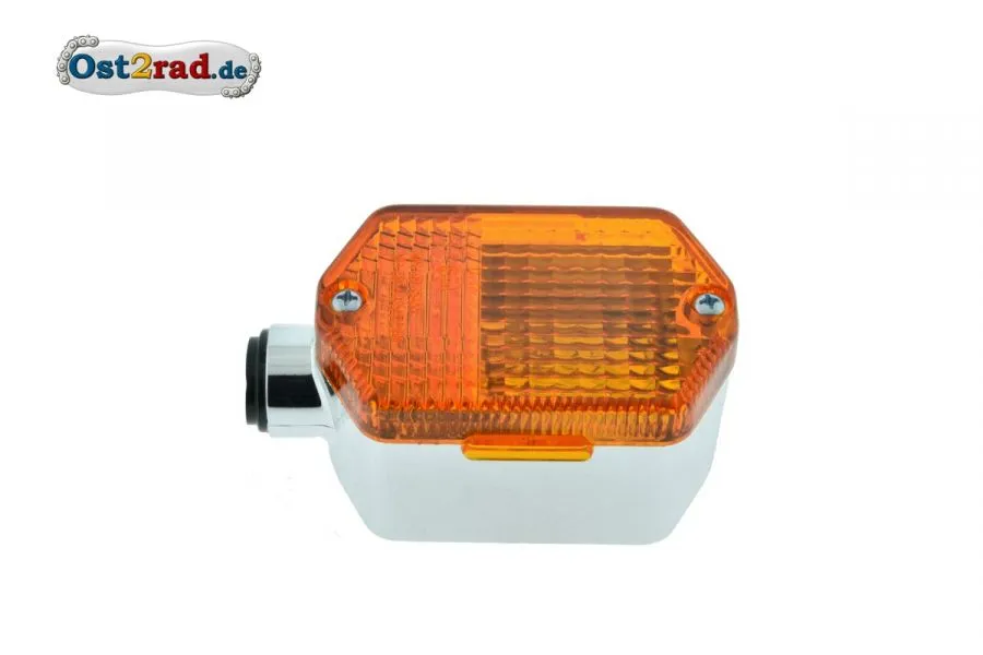 Blinker Chromoptik eckig SR50 SR80 S53 ETZ mit Prüfzeichen Blinker Chromoptik eckig SR50 SR80 S53 ETZ mit Prüfzeichen