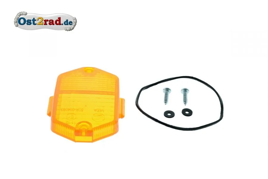 Blinker Kappe für Eckigen Blinker MZ und Simson mit Prüfzeichen Blinker Kappe für Eckigen Blinker MZ und Simson mit Prüfzeichen