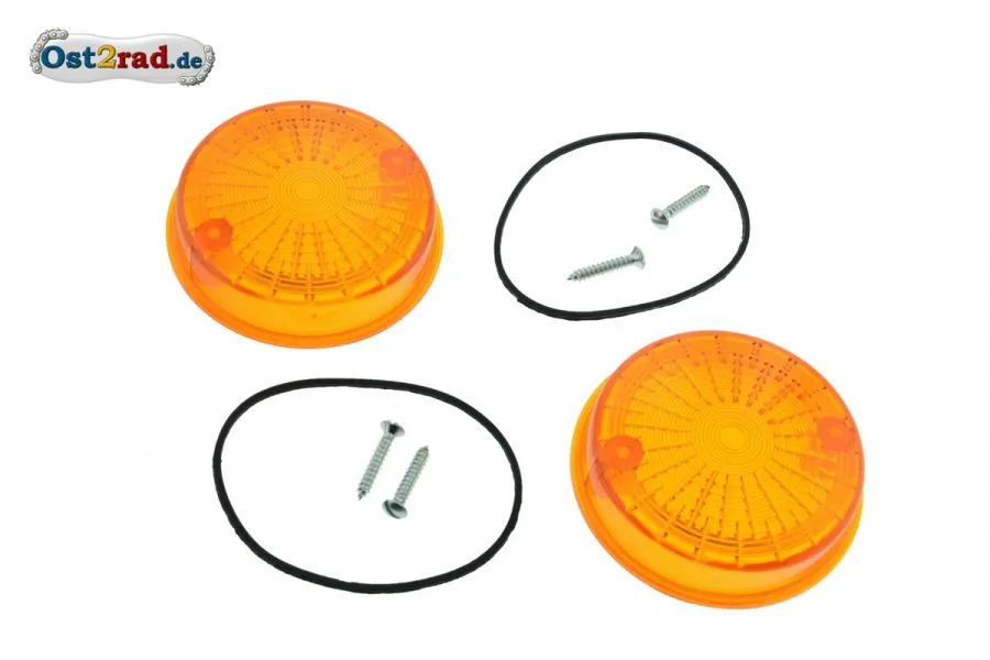 Blinkerkappe rund hinten 1 Paar passend für MZ Simson orange mit E-Prüfzeichen Blinkerkappe rund hinten 1 Paar passend für MZ Simson orange mit E-Prüfzeichen