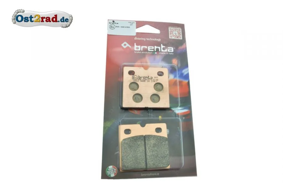 Bremsklotz Satz BRENTA für MZ ETZ 125 150 250 251, SINTER, E-Zulassung Bremsklotz Satz BRENTA für MZ ETZ 125 150 250 251, SINTER, E-Zulassung