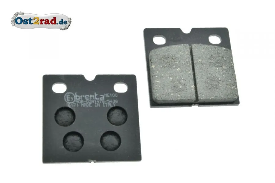 Bremsklotz Satz BRENTA für MZ ETZ 125 150 250 251, Organisch, E-Zulassung Bremsklotz Satz BRENTA für MZ ETZ 125 150 250 251, Organisch, E-Zulassung