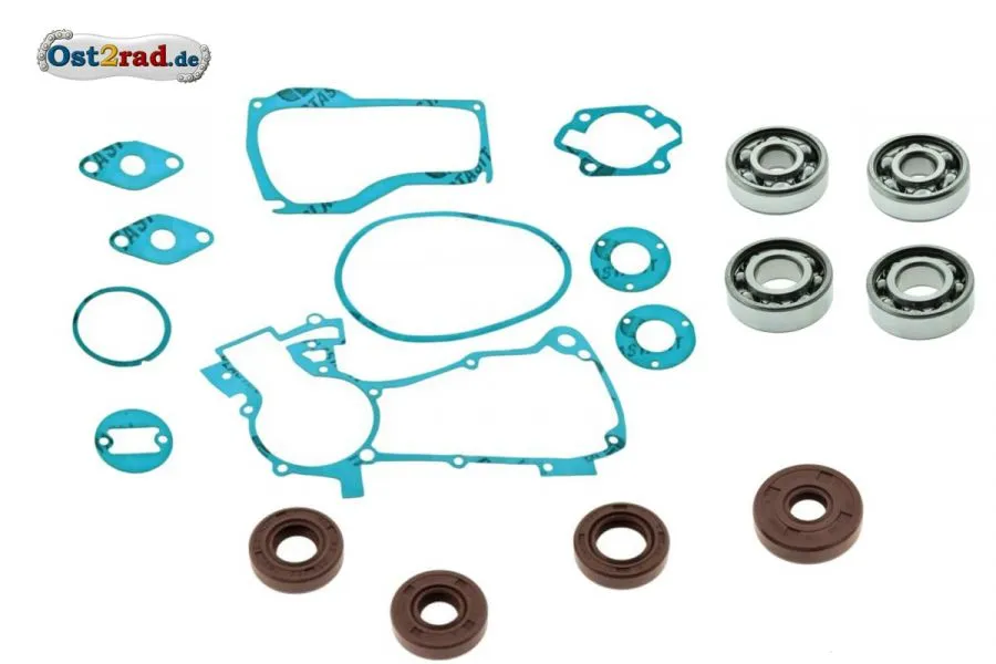 Dichtungs- und Lagersatz passend für Simson SR1 SR2 SR2-E braun FKM Dichtungs- und Lagersatz passend für Simson SR1 SR2 SR2-E braun FKM