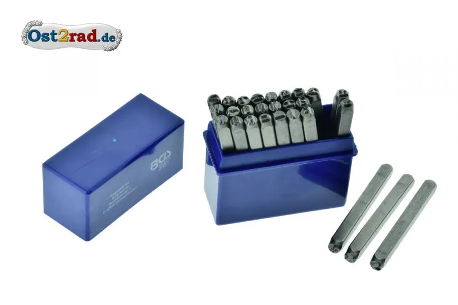 Einschlagbuchstaben BGS A-Z 4mm Einschlagbuchstaben BGS A-Z 4mm