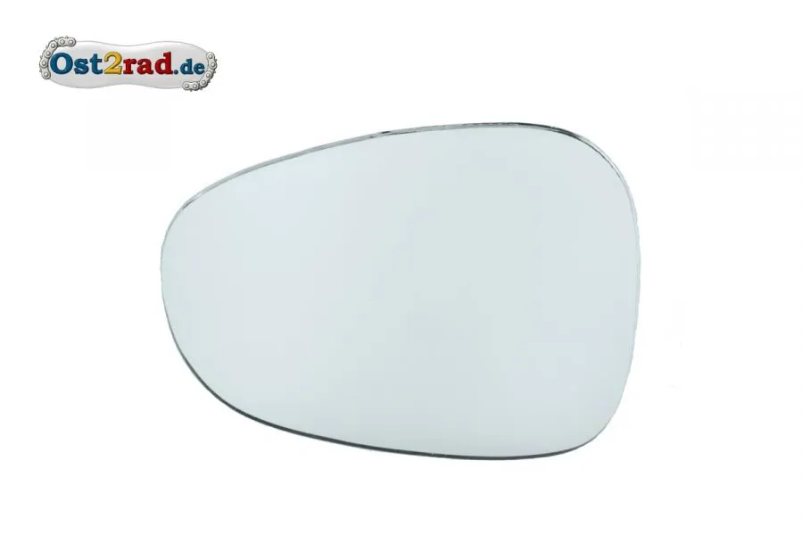 Spiegelglas, Ersatzglas Nierenspiegel, Oldtimer Motorrad und PKW, rechts Spiegelglas, Ersatzglas Nierenspiegel, Oldtimer Motorrad und PKW, rechts