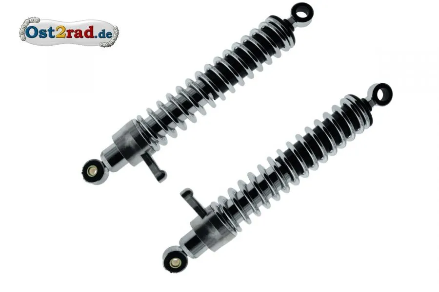 Federbeine Paar, passend für MZ TS250, TS250/1 hinten mit Verstellhebel Federbeine Paar, passend für MZ TS250, TS250/1 hinten mit Verstellhebel