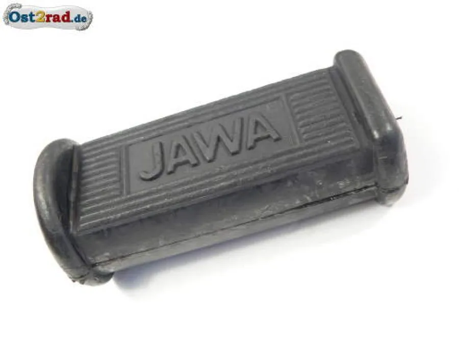 Fußrastengummi JAWA oval mit Jawa Aufschrift Fußrastengummi JAWA oval mit Jawa Aufschrift
