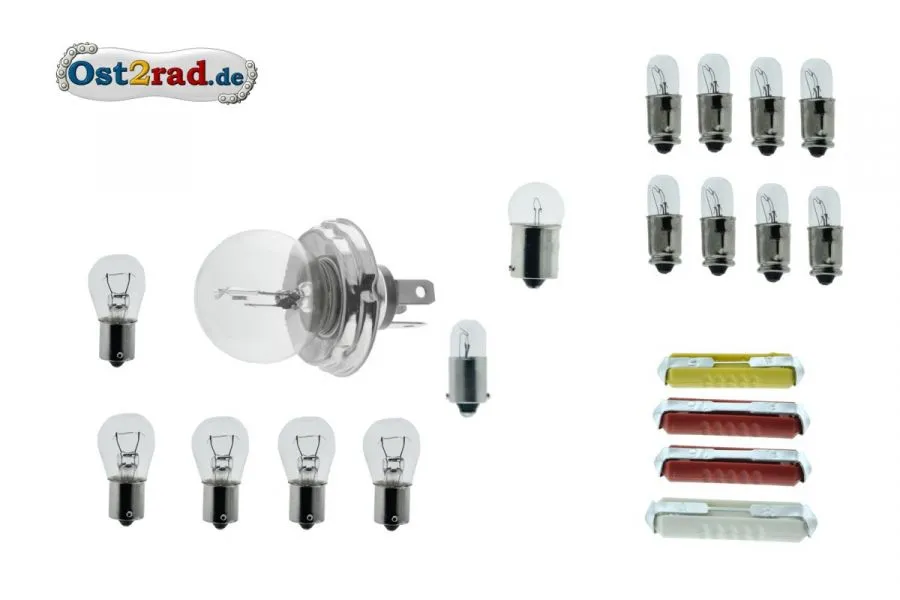 Birnensatz, Glühlampen Bilux 12V für MZ TS ETZ Birnensatz, Glühlampen Bilux 12V für MZ TS ETZ