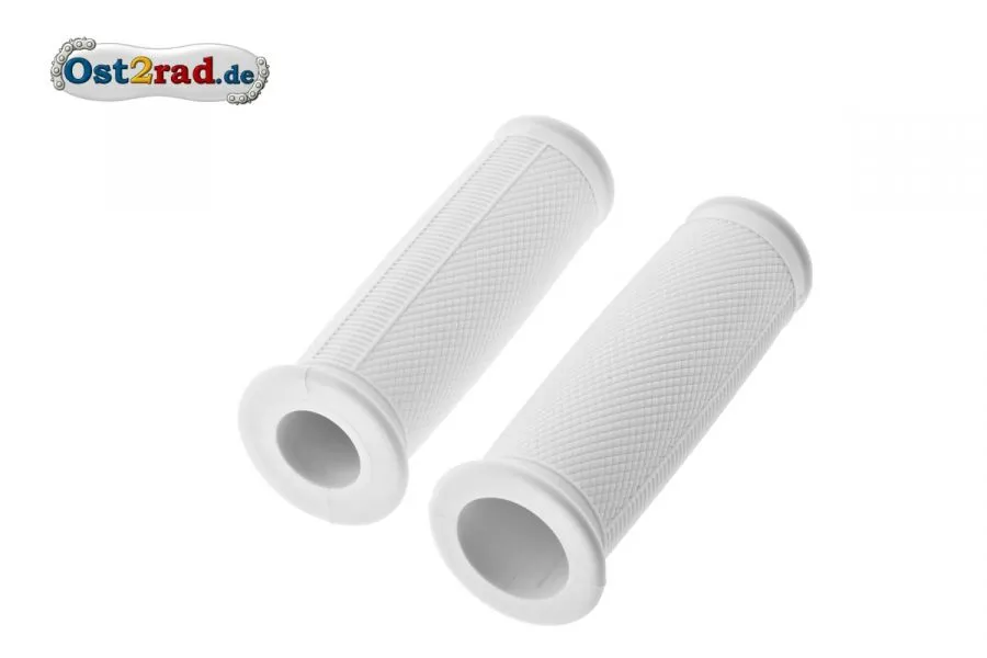 Griffgummis ballig Weiß für MZ RT125 ES 125 150 175 250 1.Qualität Griffgummis ballig Weiß für MZ RT125 ES 125 150 175 250 1.Qualität