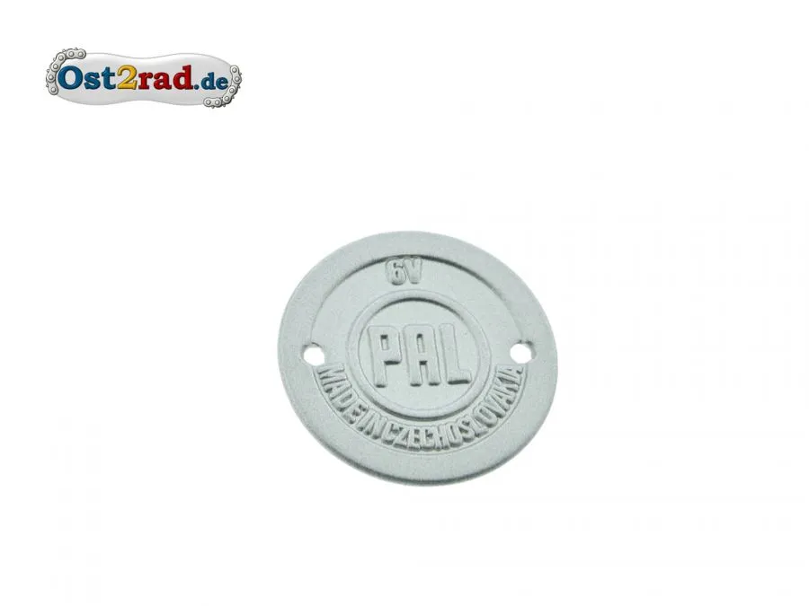 Hupenplakette Silber Schild Pal Jawa Hupenplakette Silber Schild Pal Jawa
