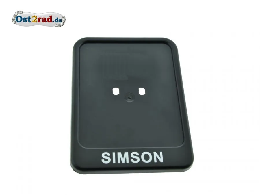 Kennzeichenhalter mit Simson Aufdruck Kennzeichenhalter mit Simson Aufdruck