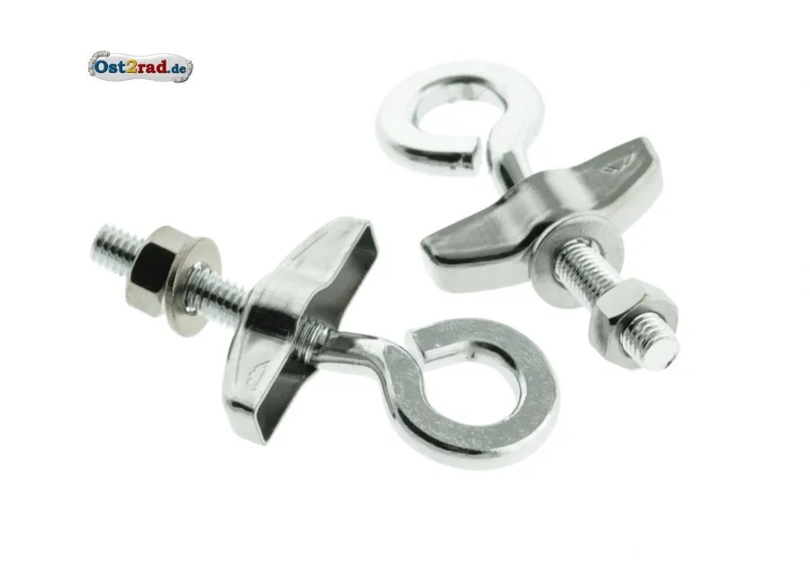 Kettenspanner PAAR 10er Achse passend für SIMSON SR1 SR2 KR50 Chrom Kettenspanner PAAR 10er Achse passend für SIMSON SR1 SR2 KR50 Chrom