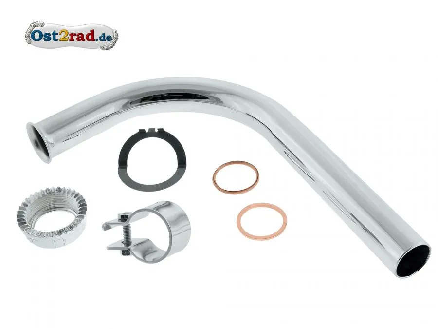 Krümmer SET Simson KR51-1 Vogelserie 28mm MIT Bandschelle, offen Krümmer SET Simson KR51-1 Vogelserie 28mm MIT Bandschelle, offen