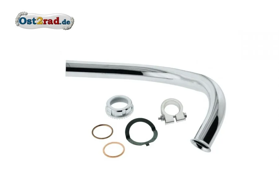 Krümmer SET Simson Schwalbe KR51/2 28mm, Standart - offen Krümmer SET Simson Schwalbe KR51/2 28mm, Standart - offen
