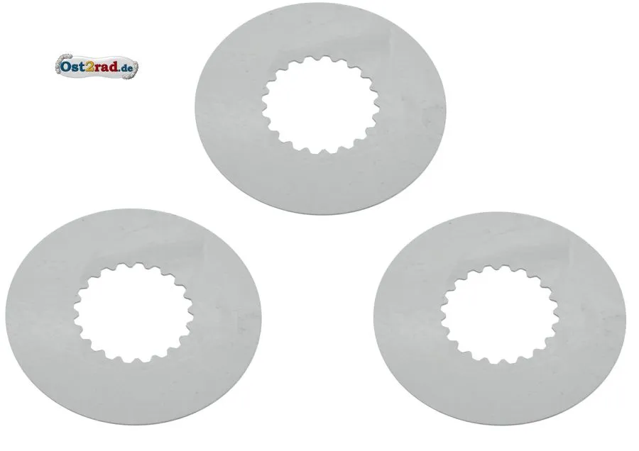 SET 3x Kupplungslamelle Stahlscheibe 1,0 mm S51 KR51/2 SR50 S53 SET 3x Kupplungslamelle Stahlscheibe 1,0 mm S51 KR51/2 SR50 S53