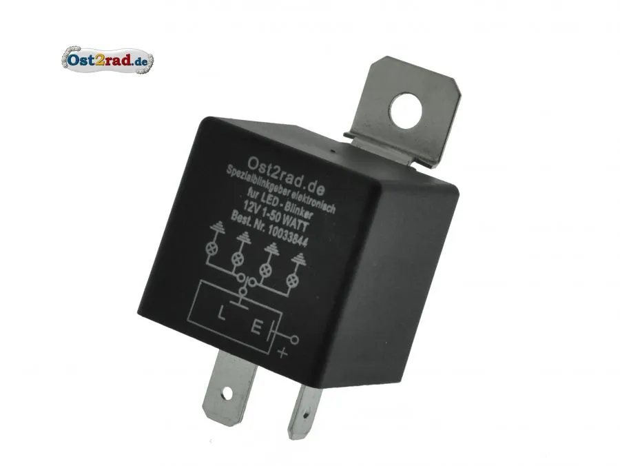 LED Blinkgeber elektronisch, 12V 1-50W, auch für LED für Simson und MZ universal LED Blinkgeber elektronisch, 12V 1-50W, auch für LED für Simson und MZ universal