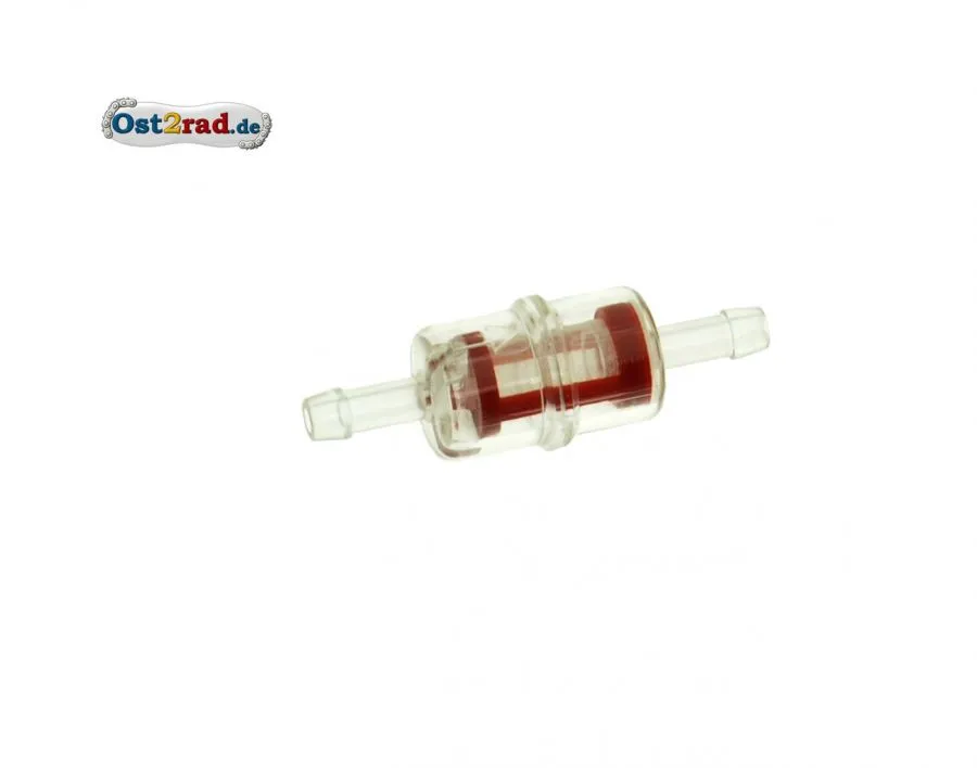 Leitungsfilter klein Plast Sieb rot 6 mm Anschluss Leitungsfilter klein Plast Sieb rot 6 mm Anschluss