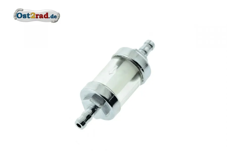 Leitungsfilter GLAS-CHROM universal 5-6mm für MZ SIMSON IWL JAWA CZ Leitungsfilter GLAS-CHROM universal 5-6mm für MZ SIMSON IWL JAWA CZ