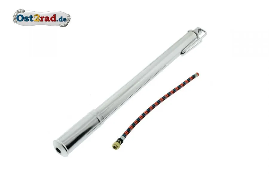Luftpumpe verchromt für SIMSON, passend für MZ und Jawa Modelle, 350mm Luftpumpe verchromt für SIMSON, passend für MZ und Jawa Modelle, 350mm