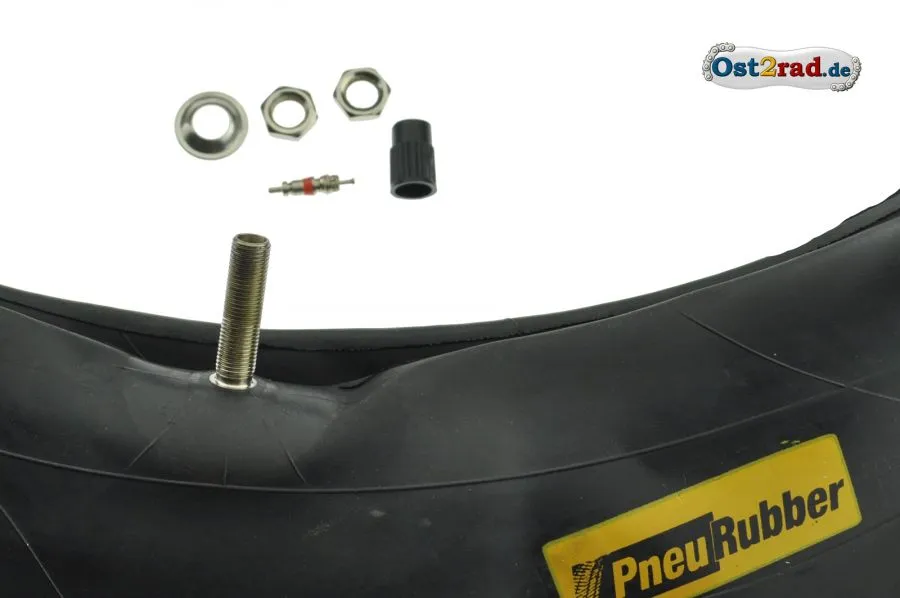 Schlauch 3,00 x 18 Zoll für MZ, PneuRubber - Kautschuk TR4 Schlauch 3,00 x 18 Zoll für MZ, PneuRubber - Kautschuk TR4