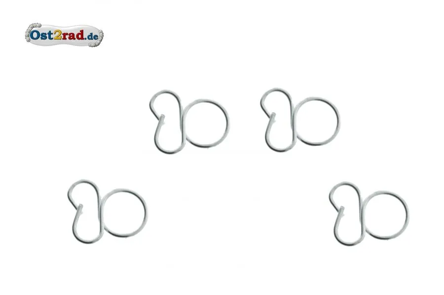 4 Stück Minischelle für Benzinschlauch, Spange universal, 5-6mm 4 Stück Minischelle für Benzinschlauch, Spange universal, 5-6mm