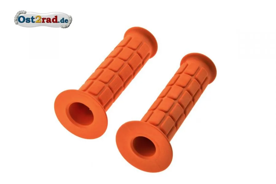 Paar Lenkergriffgummi S50 S51 SR50 MZ RacingOrange, 1. Qualität Paar Lenkergriffgummi S50 S51 SR50 MZ RacingOrange, 1. Qualität