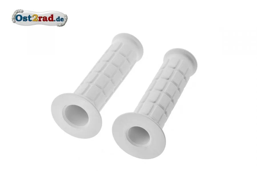 Paar Lenkergriffgummi S50 S51 SR50 MZ Weiss, 1. Qualität Paar Lenkergriffgummi S50 S51 SR50 MZ Weiss, 1. Qualität