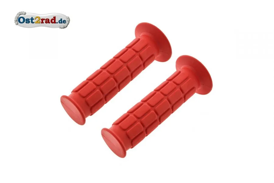 Paar Lenkergriffgummi S50 S51 SR50 MZ RacingRot, 1. Qualität, Plastsit Paar Lenkergriffgummi S50 S51 SR50 MZ RacingRot, 1. Qualität, Plastsit