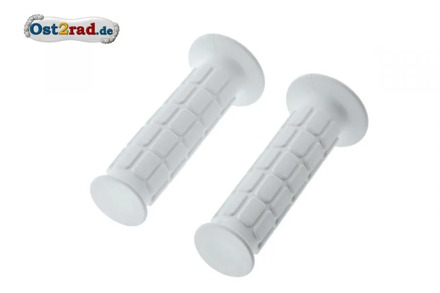 Paar Lenkergriffgummi S50 S51 SR50 MZ Weiss, 1. Qualität Paar Lenkergriffgummi S50 S51 SR50 MZ Weiss, 1. Qualität