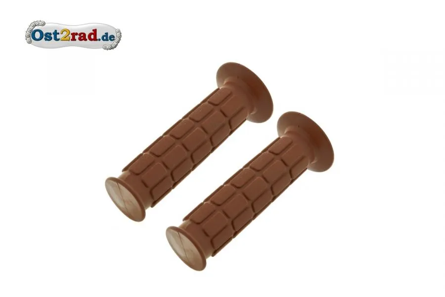 Paar Lenkergriffgummi S50 S51 SR50 MZ rostbraun, 1. Qualität, Plastasit Paar Lenkergriffgummi S50 S51 SR50 MZ rostbraun, 1. Qualität, Plastasit