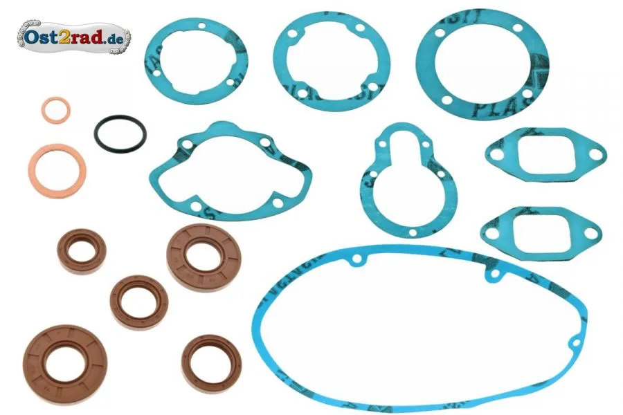 Profi Dichtungssatz für MZ ES ETS TS 125 150 inkl. Wellendichtringe braun, Plastasit Profi Dichtungssatz für MZ ES ETS TS 125 150 inkl. Wellendichtringe braun, Plastasit