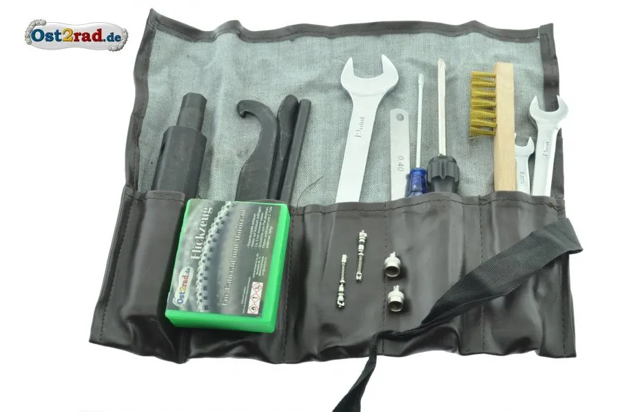 Werkzeugsatz 27-teilig MIT Flickzeug Ventile für MZ Simson Jawa AWO IWL Werkzeugsatz 27-teilig MIT Flickzeug Ventile für MZ Simson Jawa AWO IWL