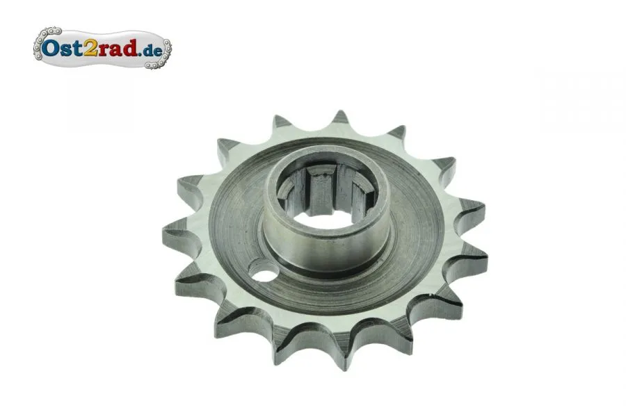 Ritzel kleines Kettenrad ETZ 250 251 TS 250/1, geschliffen - 15 Zähne Ritzel kleines Kettenrad ETZ 250 251 TS 250/1, geschliffen - 15 Zähne