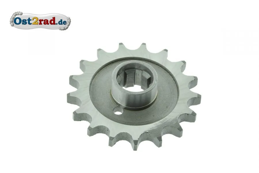 Ritzel kleines Kettenrad ETZ 250 251 TS 250/1, geschliffen - 17 Zähne Ritzel kleines Kettenrad ETZ 250 251 TS 250/1, geschliffen - 17 Zähne