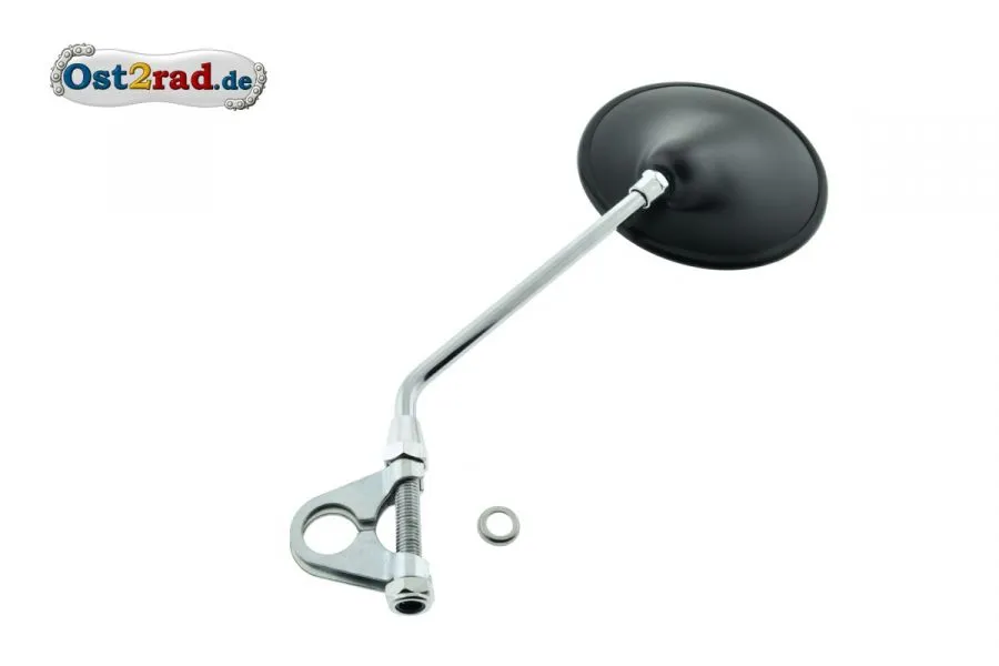Rückspiegel für MZ TS 125 150 250 mit Schelle, Edelstahl - Chrom Rückspiegel für MZ TS 125 150 250 mit Schelle, Edelstahl - Chrom