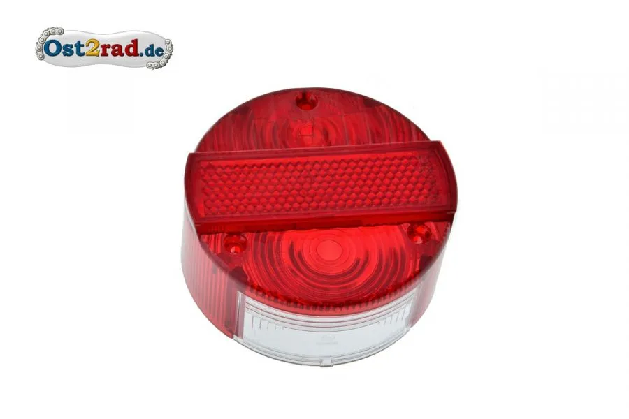 Rücklichtkappe rund für MZ TS ETZ 125 150 250 251 mit E-Prüfzeichen PMMA Rücklichtkappe rund für MZ TS ETZ 125 150 250 251 mit E-Prüfzeichen PMMA