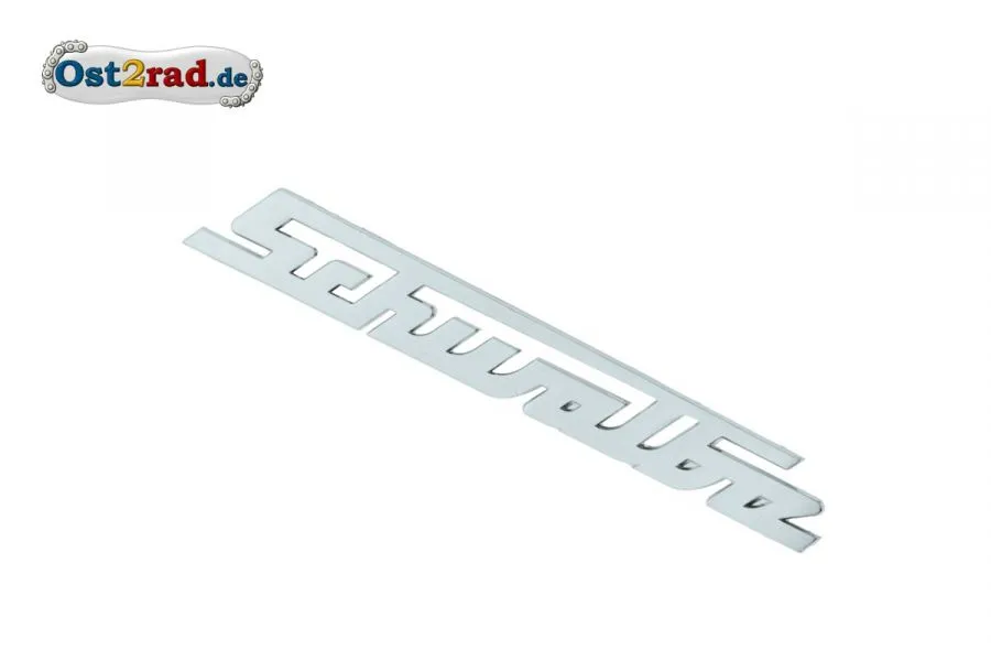 Schriftzug Schwalbe für Beinblech KR51 Aluminium SILBER Schriftzug Schwalbe für Beinblech KR51 Aluminium SILBER