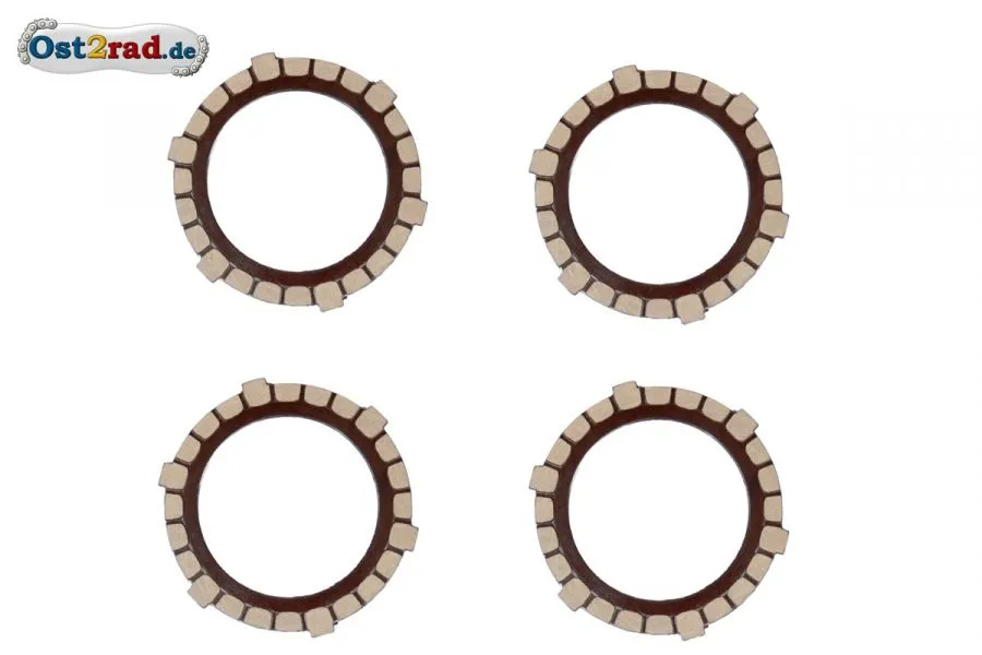 Set Kupplungsscheibe für SIMSON S51 Schwalbe Vogelserie 4 Stück Set Kupplungsscheibe für SIMSON S51 Schwalbe Vogelserie 4 Stück