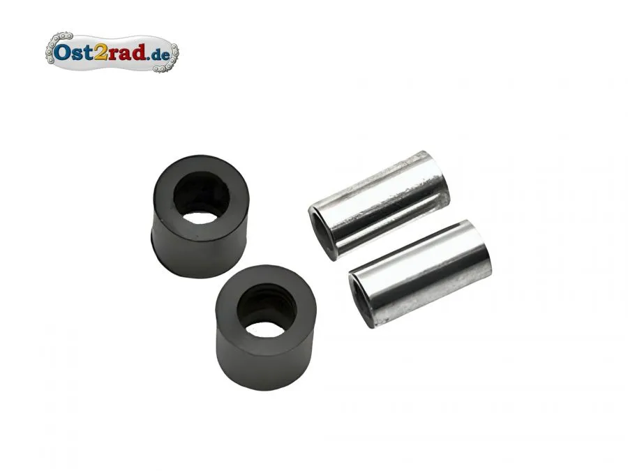 Set Silentgummi und Hülse Auspuffstrebe passend für MZ ETZ 125 150 ES ETS TS 250 Set Silentgummi und Hülse Auspuffstrebe passend für MZ ETZ 125 150 ES ETS TS 250