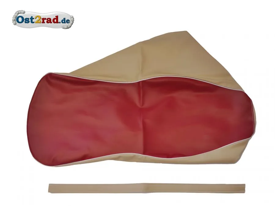 Sitzbezug Doppelsitzbank Simson AWO -S 425 rot-beige Sitzbezug Doppelsitzbank Simson AWO -S 425 rot-beige