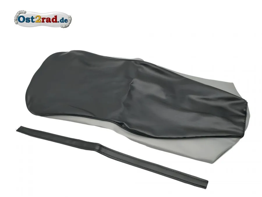 Sitzbezug Doppelsitzbank Simson AWO -S 425 schwarz-grau Sitzbezug Doppelsitzbank Simson AWO -S 425 schwarz-grau