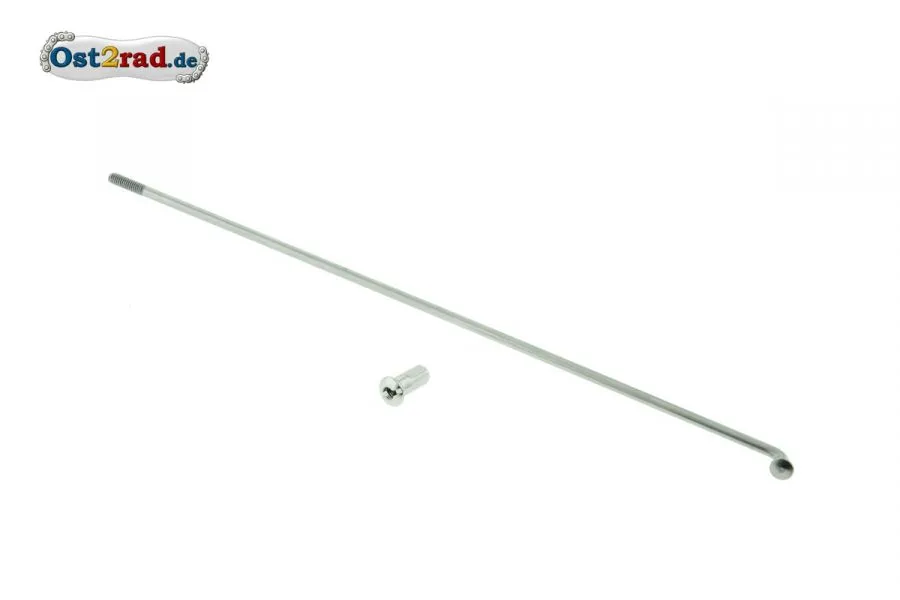 Speiche inkl. Nippel 213mm M3,5 Edelstahl Hinterrad Halbnabe RT 125/2 - Deutsche Produktion Speiche inkl. Nippel 213mm M3,5 Edelstahl Hinterrad Halbnabe RT 125/2 - Deutsche Produktion