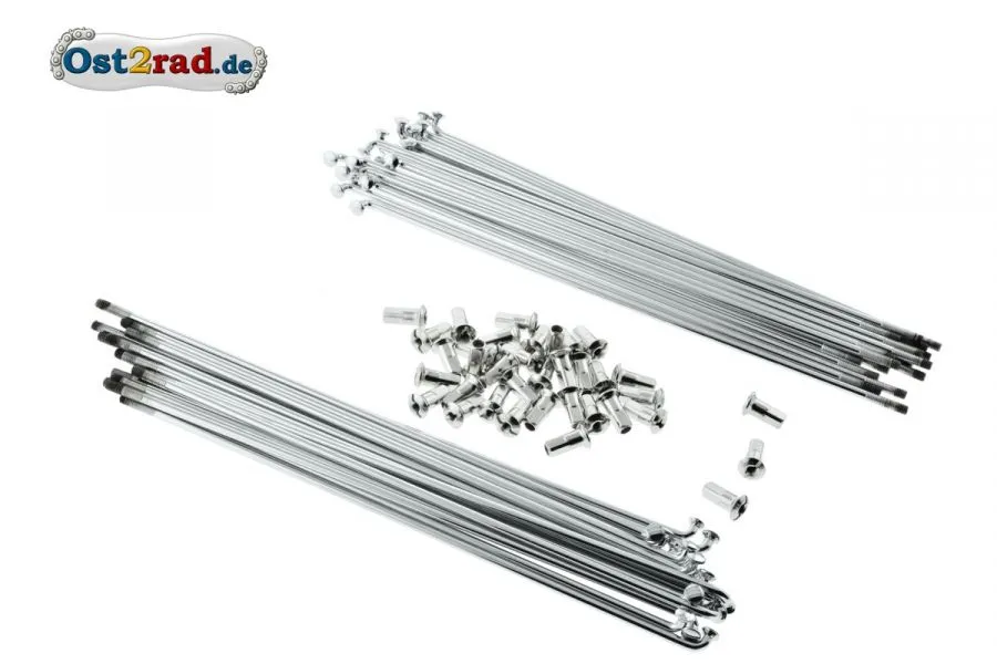 Speichensatz Jawa Perak Hintererrad Typ 11, Typ 18 CHROM Speichensatz Jawa Perak Hintererrad Typ 11, Typ 18 CHROM